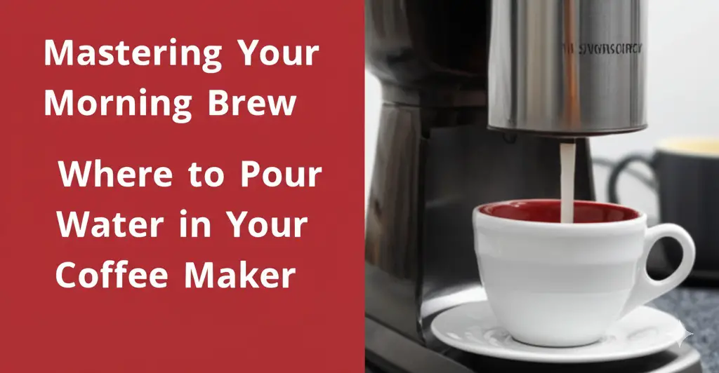 Where to Pour Water in Your Coffee Maker